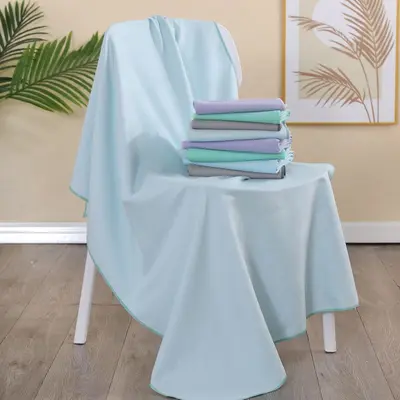 Quick-drying bath towel for men and women, swimming, outdoor sports, fitness, bathing, heat retention, portable, hot spring, snap button, water-absorbent - 5