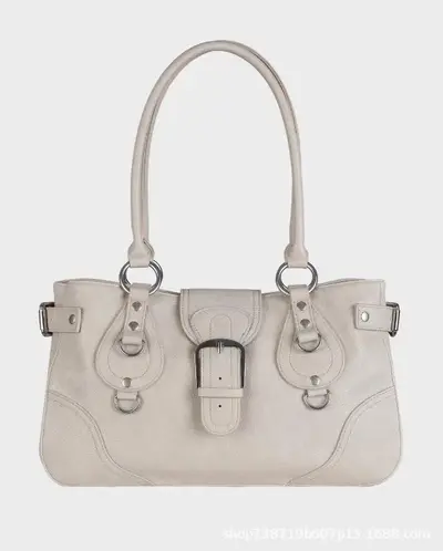 DIMANCH Retro Motorcycle Bag, Women's Handbag with Shoulder Strap - 8