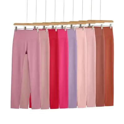 Çıplak his yoga pantolonu, yüksek bel, kalça kaldırıcı, dokuz çeyrek - 2