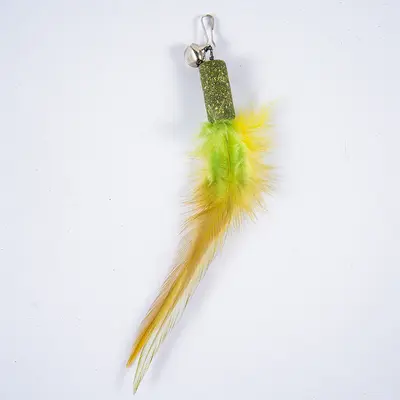 Replacement Head for Cat Teaser Wand with Bell and Feathers - 9