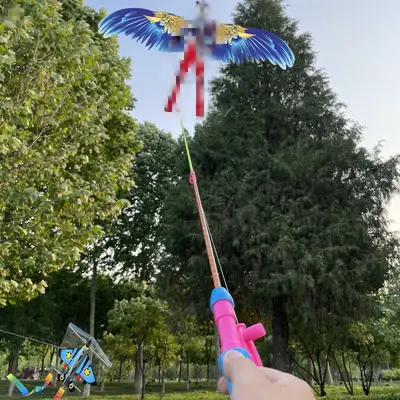 Hand-Held Reel Eagle Kite for Children, Easy to Fly in Light Breeze