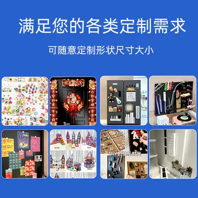 Adhesive Round Rubber Magnetic Sheets, Photo Fridge Magnets, Strong Magnetic
