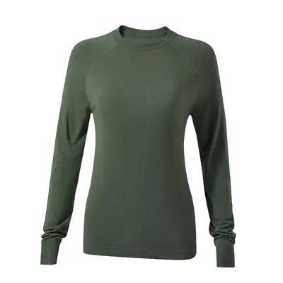 Women's Loose Yoga Wear, Long Sleeve, Round Neck - 5