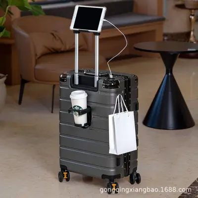 Large Capacity Trolley Luggage Set with Combination Lock and Brake Wheels - 9