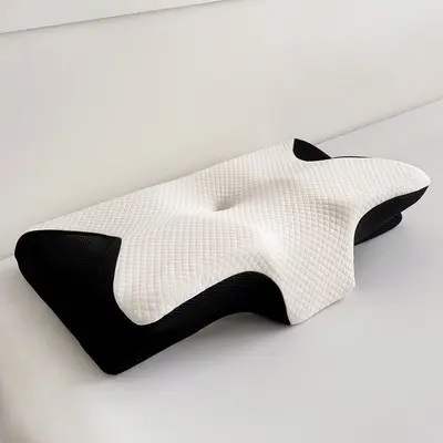 Nackenkissen aus Formgedächtnis-Schaum mit orthopädischer Stütze