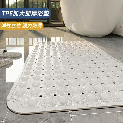New simple TPE bathtub non-slip mat bathroom shower room suction cup floor mat toilet foot mat