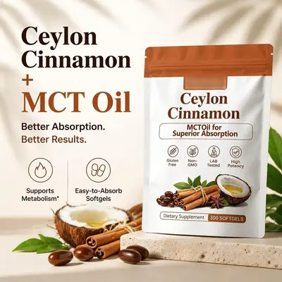 Metabolae Ceylon Cinnamon Capsules with MCT Oil - 2