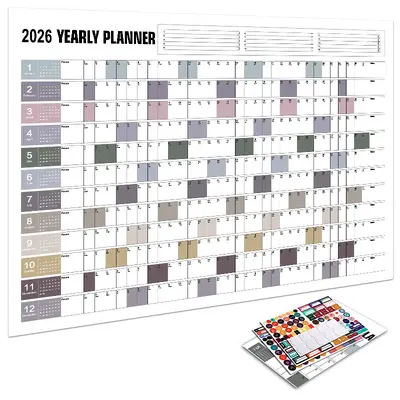 2026 Full-Year English Wall Calendar Minimalist Planner - 10