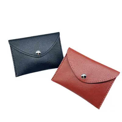Compact Coin Purse with Soft Leather Multifunctional Card Holder - 6