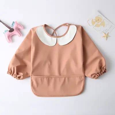 Long-Sleeve PU Baby Feeding Bib, Waterproof, for Kids - 10