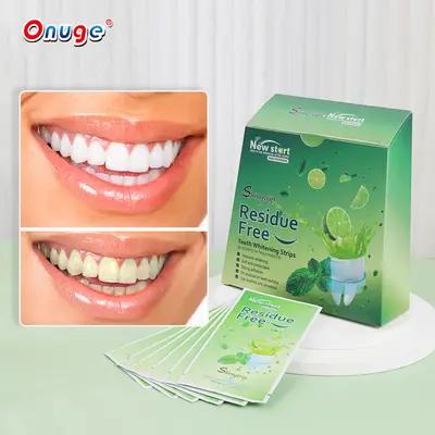 9D Teeth Whitening Strips, Residue-Free, No Rinsing Required - 3