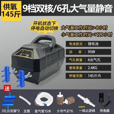 Rechargeable AC/DC High-Power Oxygen Pump for Fish Farming - 4
