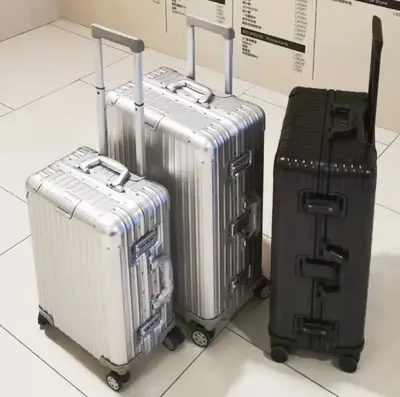 20-inch aluminum magnesium alloy luggage metal suitcase