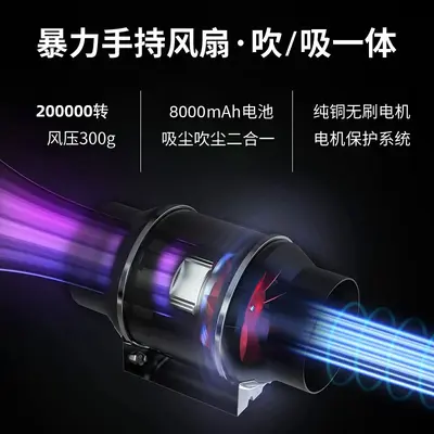 Y02 Powerful Portable Blower Fan for Dust and Snow Removal
