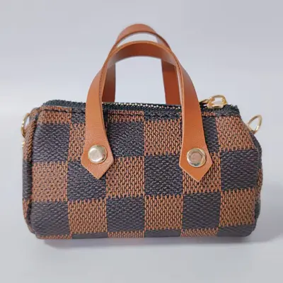 Printed PVC Coin Purse, Mini Pillow Bag with Single Shoulder Strap - 9