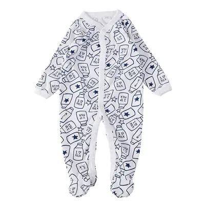 Ayaklı bebek uyku tulumu, yenidoğan tek parça pamuklu pijama