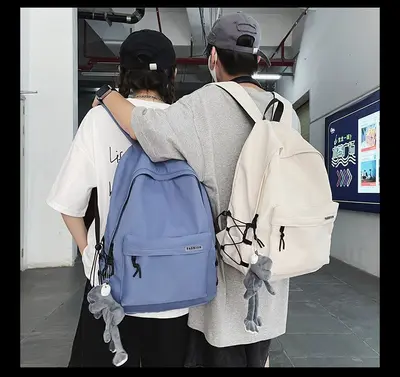 Rucksack einfacher großer Kapazität Reiserucksack Damen bequem Japanischer Mittelschüler Oberschüler Schulrucksack - 8