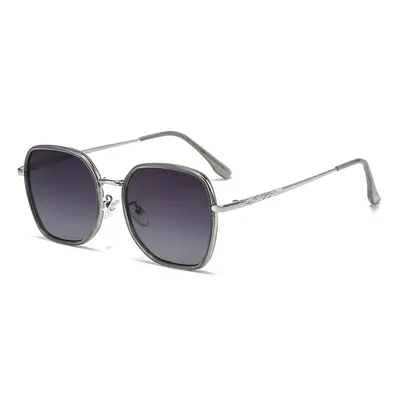 Polygon Retro Sunglasses for Women, Metal Frame - 10