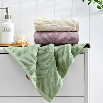凹凸浮雕割绒提花浴巾外贸跨境全棉方巾毛巾浴巾套装 bath towel