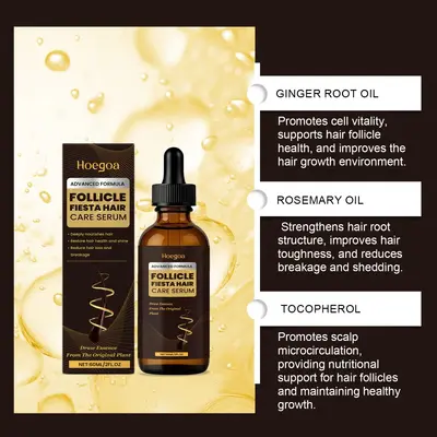 HOEGOA Hair Care Essential Oil, Gentle Moisturizing and Smoothing