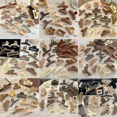 New Hot-Selling Hair Clips Hair Clamps Wholesale Stall Display Large Hair Claw Clips Bun Hair Accessories Wholesale Hair Ornaments