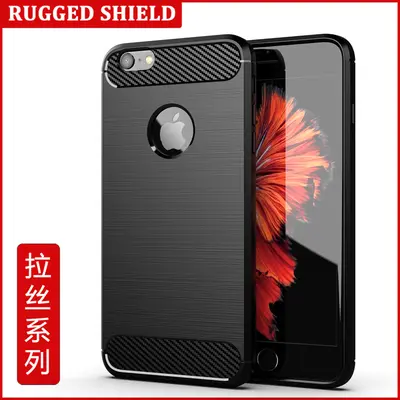 iPhone 6 Plus TPU soft case with brushed anti-drop design