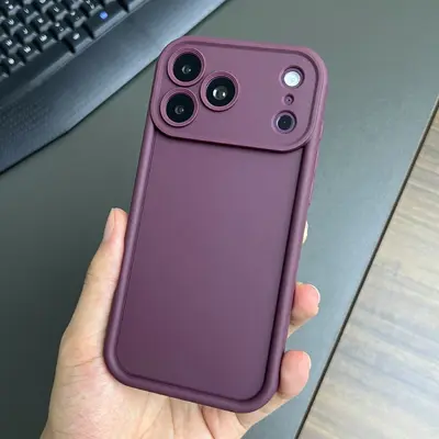 iPhone 17 Pro Max 16 Compatible Solid Color TPU Phone Case, Shockproof - 8