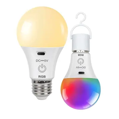 跨境热销智能遥控调色定时关灯多功能 RGB 全彩灯泡E27家用氛围灯
