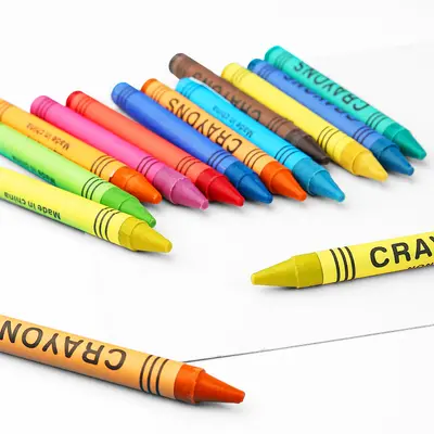 Çocuk boyama mum boya seti 6 renk 8 renk 12 renk 24 renk yaratıcı DIY grafiti yağlı pastel boyama boya kalemi