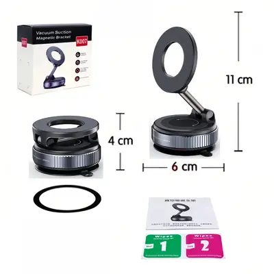 Ausziehbare Vakuum-Magnet-Autohalterung, klebefrei - 7