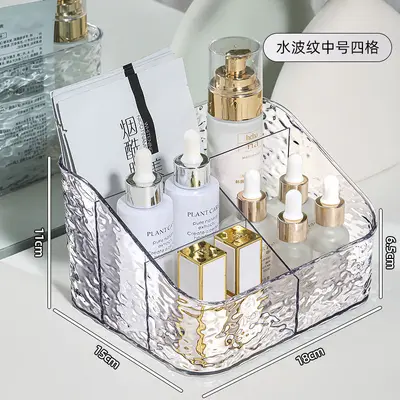 Acryl Kosmetik-Aufbewahrungsbox mit Wasserwellen-Muster - 7
