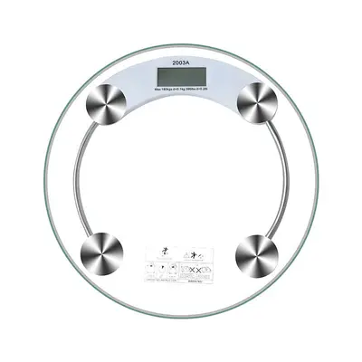 Home type rechargeable smart high-precision adult round transparent glass student dormitory scale - 6