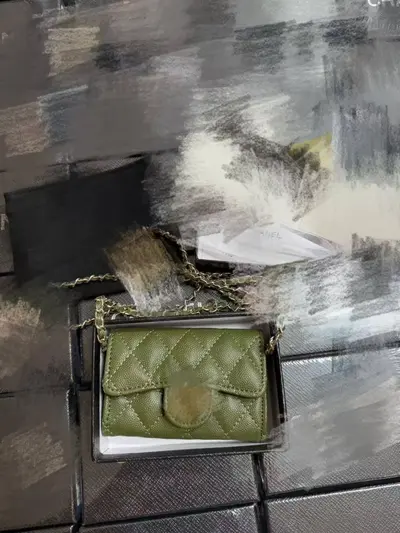 Damen Mini-Kettentasche mit Münzbörse und Kartenetui - 7