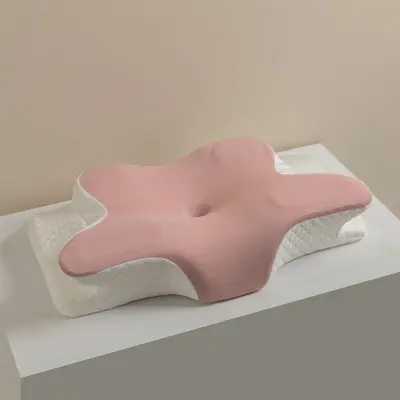 Ergonomic memory foam pillow, butterfly shape, cervical support - 7