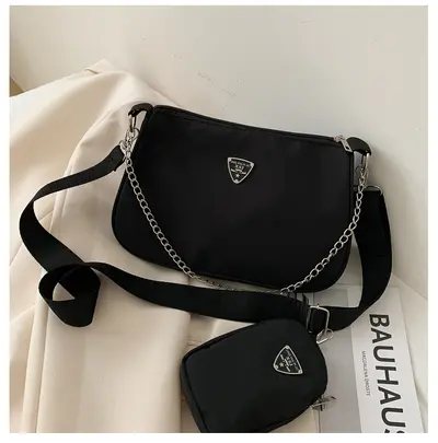 Women's Underarm Bag, Solid Color, Minimalist Small Crossbody Bag - 8