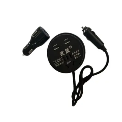 Araba kamyon 12V/24V ila 220V çok fonksiyonlu araç invertör dönüştürücü cep telefonu soket şarj cihazı