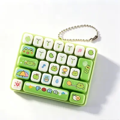26-Key Keyboard Push Fidget Toy, Keychain and Bag Charm - 12