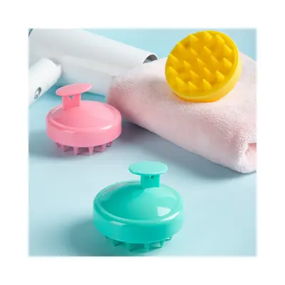 Silicone shampoo brush, scalp massage bath comb, TPE soft-bristled shampoo brush, for professional and home use, in stock.