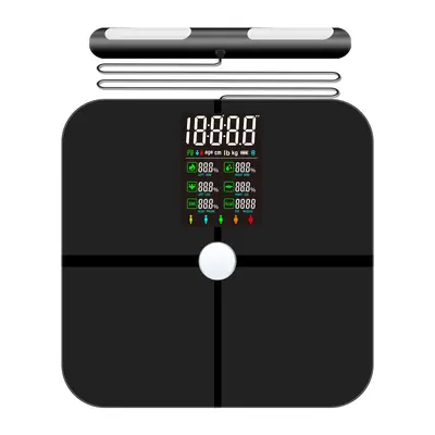 Fitness-Körperfettwaage mit Bluetooth und 8-Motor-Technologie, präzise Personenwaage für Gewichtskontrolle und Diät, elektronische Plattformwaage - 6