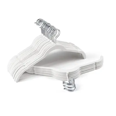Women's Flocked Plastic Dress Hanger, Non-Slip and Seamless - 10