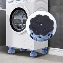 Washing machine base feet with adjustable height and vibration isolation - 3