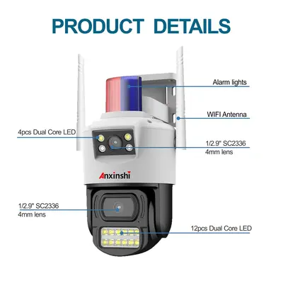 Smart Home Netzwerkkamera Wifi/4G Wireless Wasserdicht Nachtsicht CCTV Sicherheitskamera V380 - 1