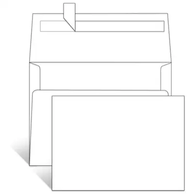 A7 Kraft Paper Invitation Envelope, Self-Seal, for Blank Greeting Cards - 10