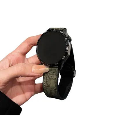 Huawei Watch 5 ve Xiaomi S4 için silikon kordon, 18 mm manyetik toka