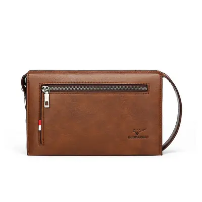 Men's Combination Lock Wallet Clutch, Anti-Theft Soft Leather - 8