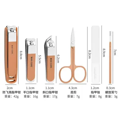Professionelles Maniküre-Pediküre-Set, 7-teilig - 5