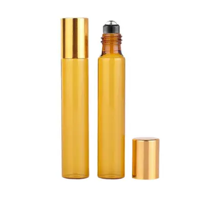 2ml kozmetik rulo şişesi 3ml kahverengi cam şişe 5ml ışık geçirmez rulo şişe 10ml kahverengi esansiyel yağ şişesi
