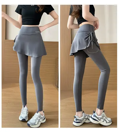 Women's Yoga Pants, Drawstring Side Pocket, High Waist, Butt-Lifting Leggings - 8