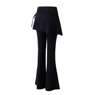 Women's Summer Yoga Set, Short Sleeve with Micro Flare Pants - 6
