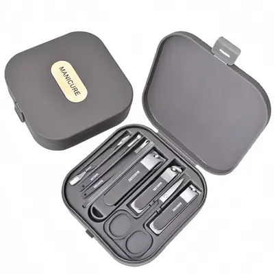 Anti-Splash Nail Clipper Set, Portable Manicure Tools, Full Nail Care Kit - 9